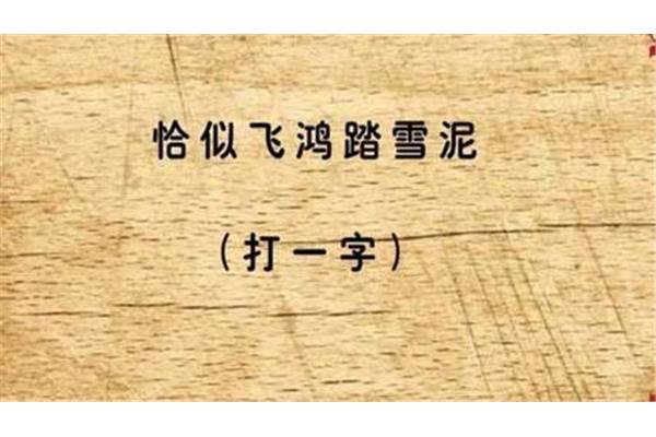 恰似飞鸿踏雪泥