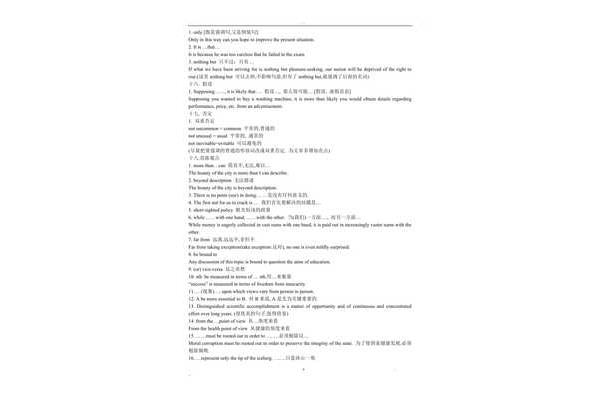 英语作文高级词汇