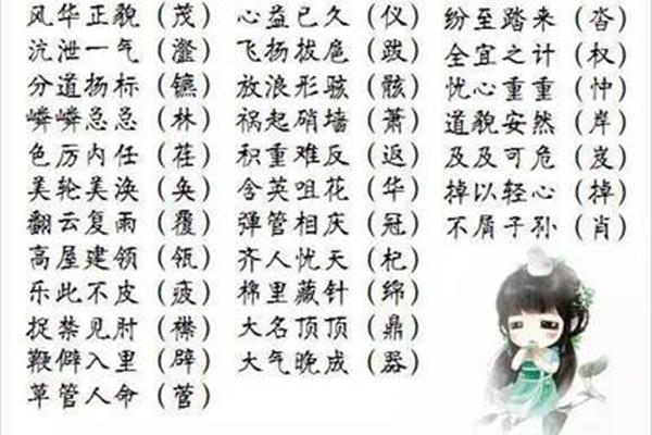 带无的四字成语