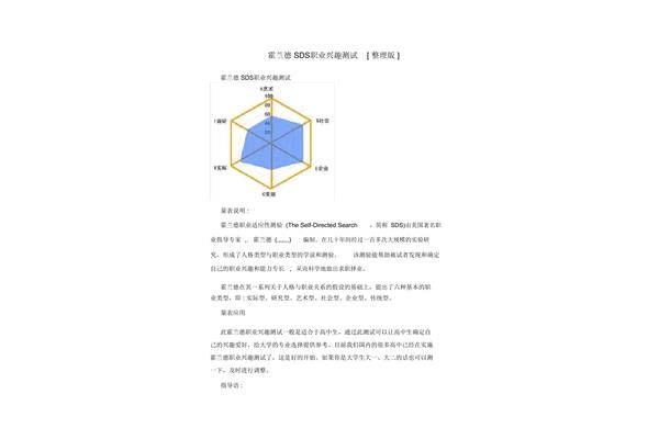 霍兰德测试免费版