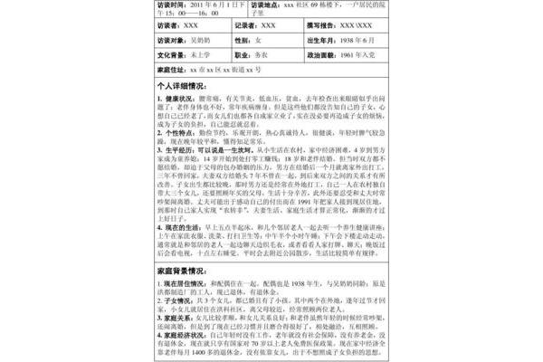 访谈报告范文