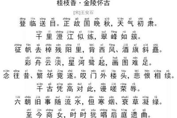王安石金陵怀古