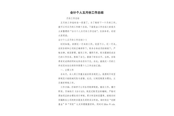会计个人总结