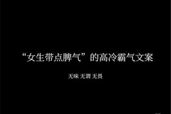 高冷霸气的句子