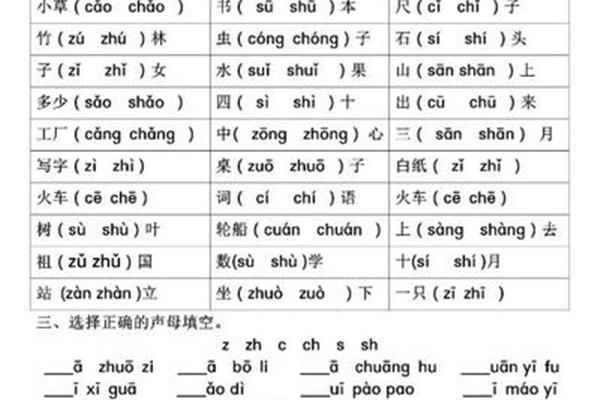平舌音有哪些字母