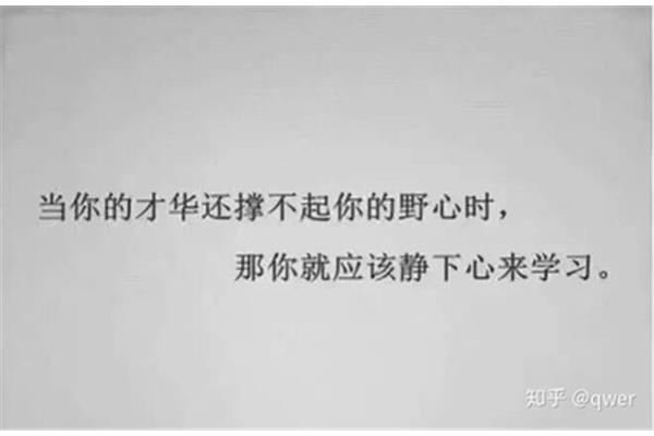 激励学习的话