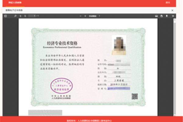 经济师查询