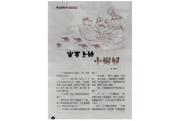 岩石上的小蝌蚪