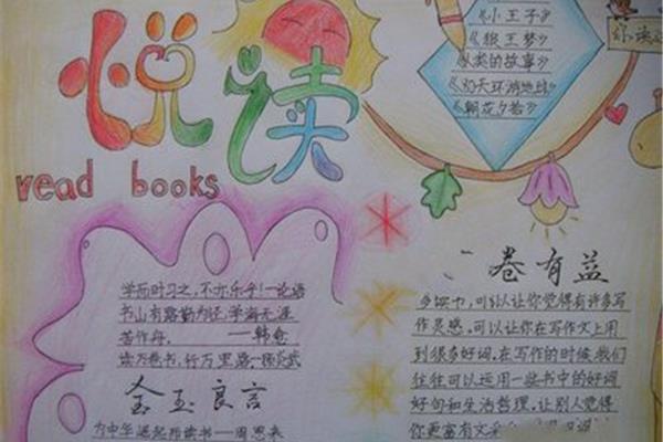 手抄报我爱读书