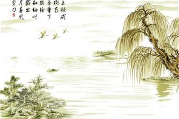 柳树的古诗