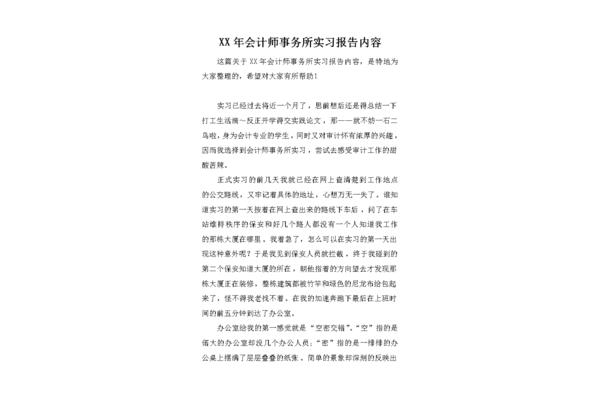 会计实习过程