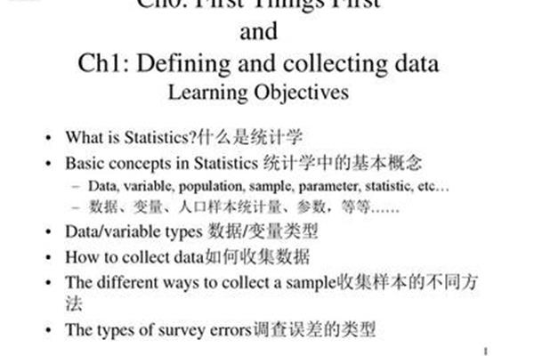 统计学英文