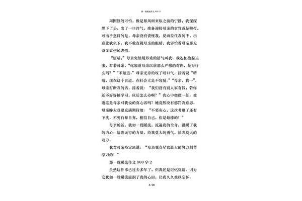 那一股暖流作文
