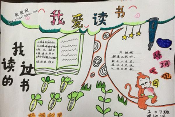 手抄报我爱读书