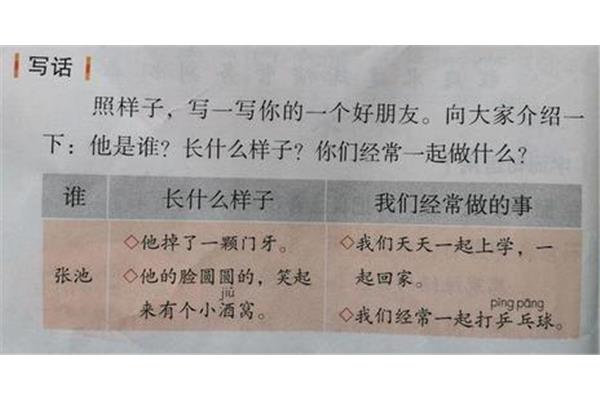 我的好朋友写话