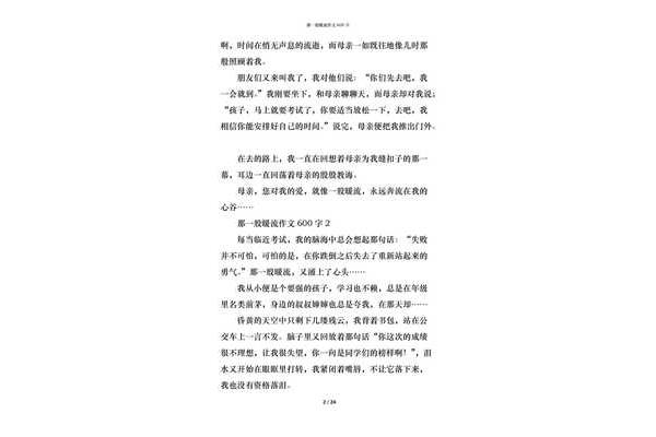 那一股暖流作文