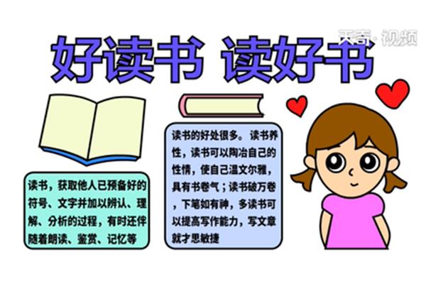 读书的好处手抄报