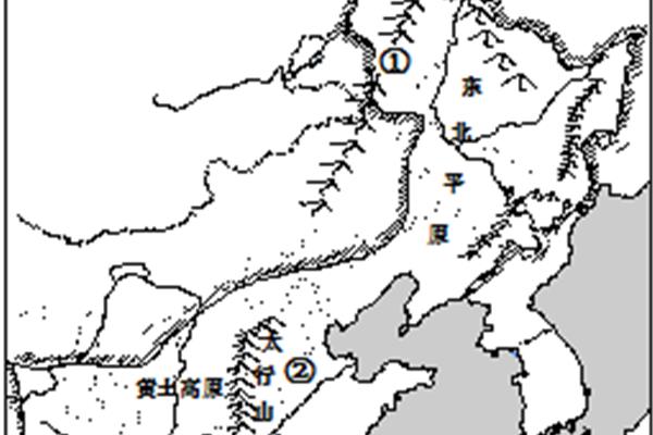 北方地区地形图