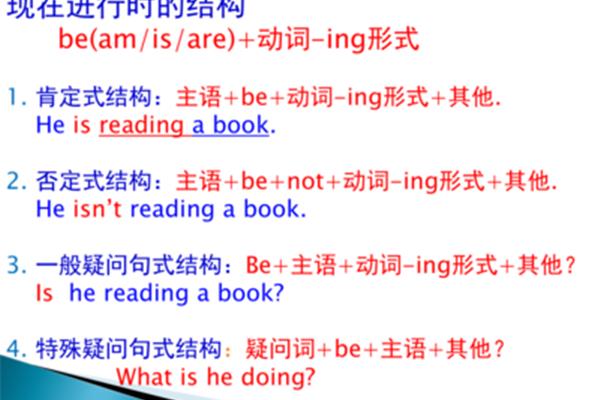 现在进行时用法
