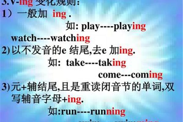 现在进行时用法