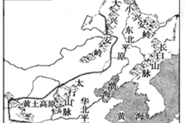 北方地区地形图