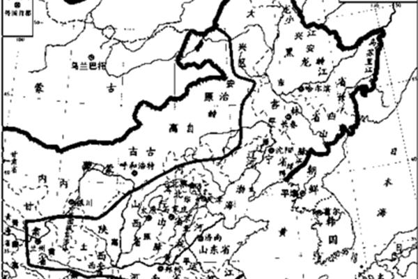 北方地区地形图