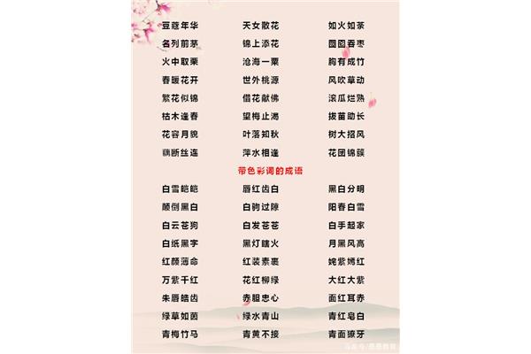 1到10的成语