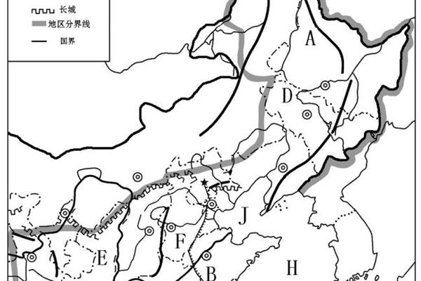北方地区地形图