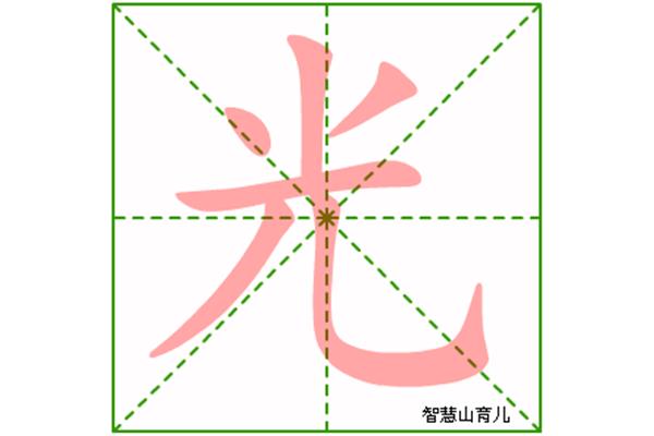 光的笔画顺序