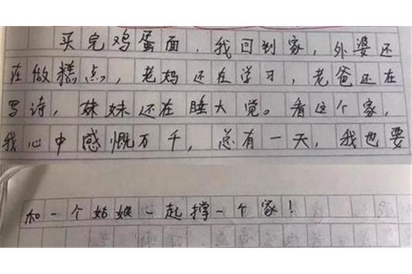周记六年级
