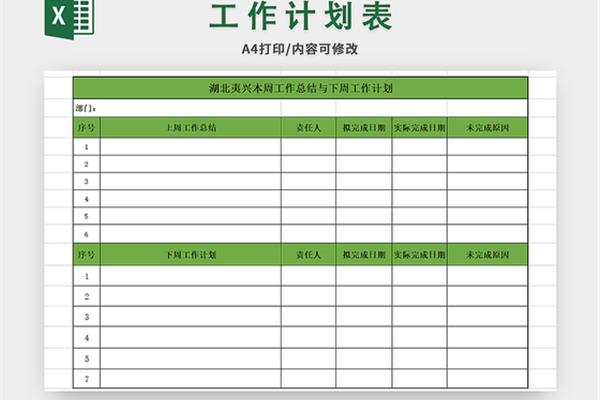每月工作计划