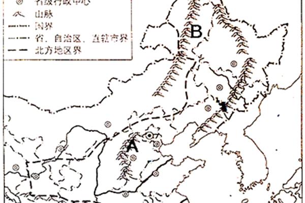 北方地区地形图