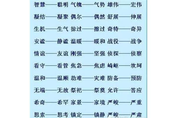 智慧近义词