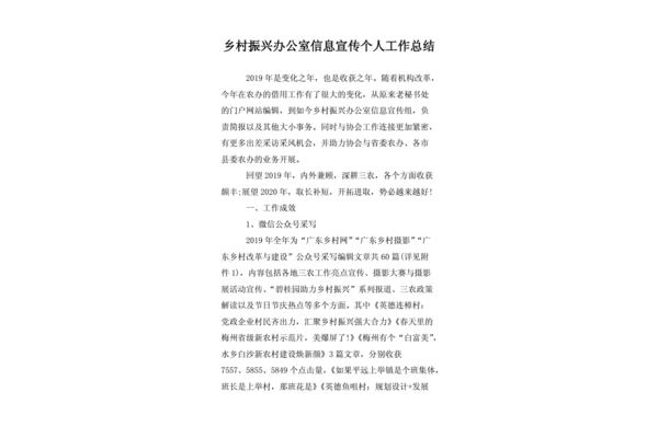 乡村振兴总结