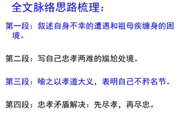陈情表全文