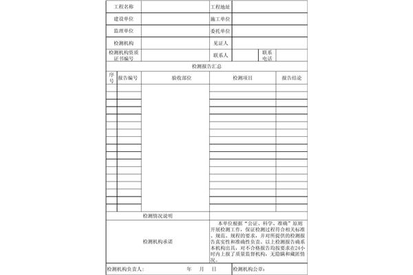 质量检验报告