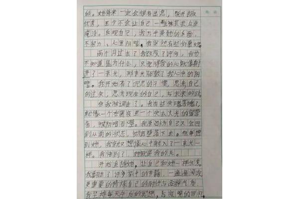 心中有光作文