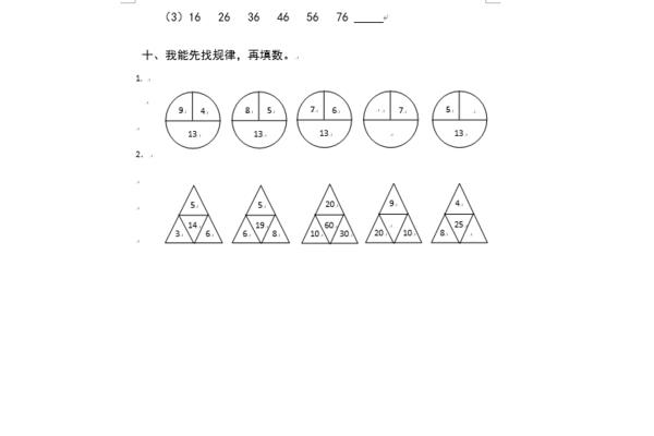 数学找规律题