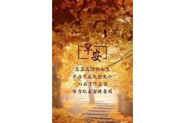 每日问候早安心语