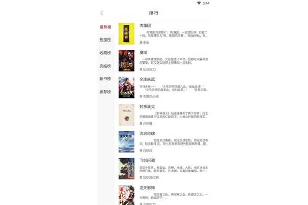 小说推荐榜