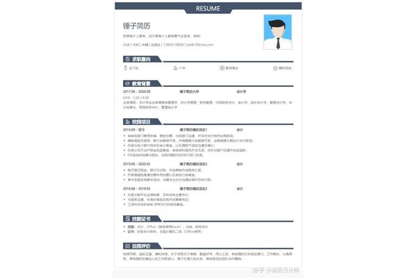 实习简历模板