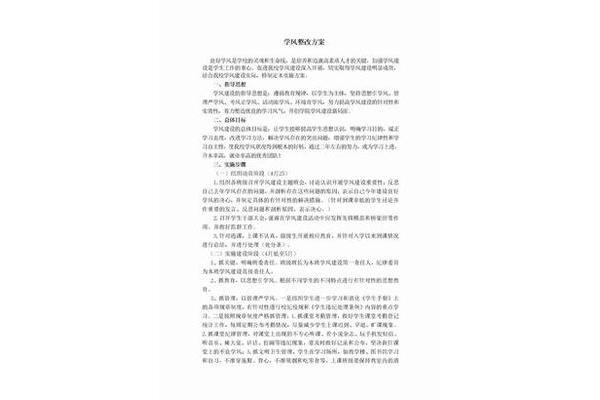 整改方案模板