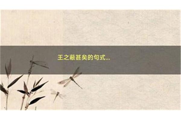 王之蔽甚矣