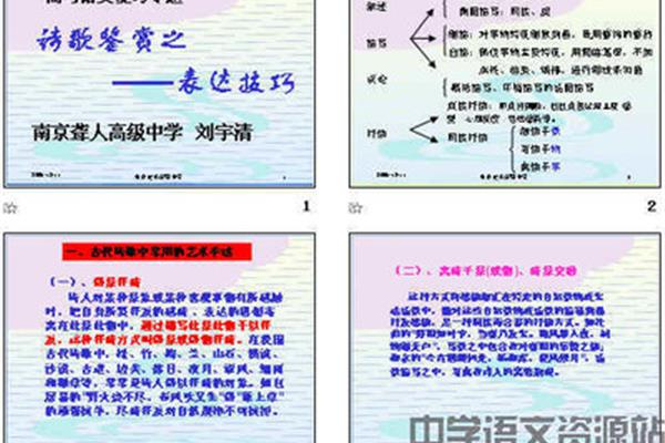 诗歌表达技巧