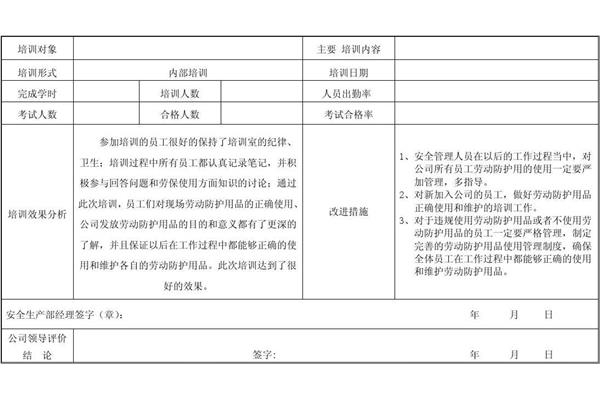 培训效果评价