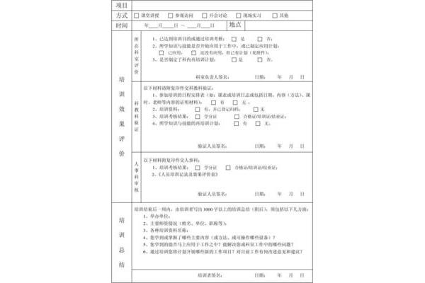 培训效果评价