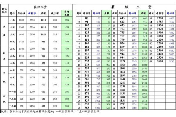 专业技术岗位等级