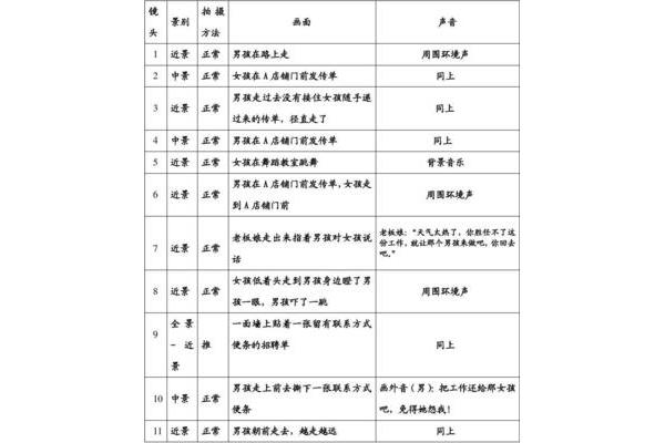 分镜头剧本
