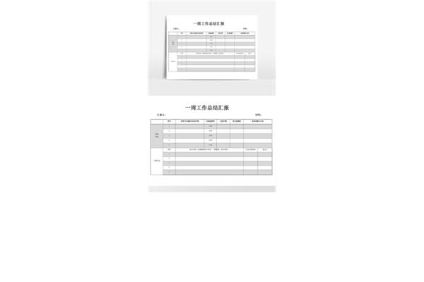 一周工作总结汇报