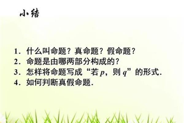 什么是真命题